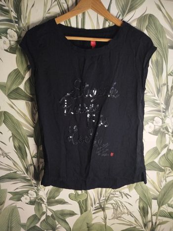 T-shirt noir  Miss captain taille 40