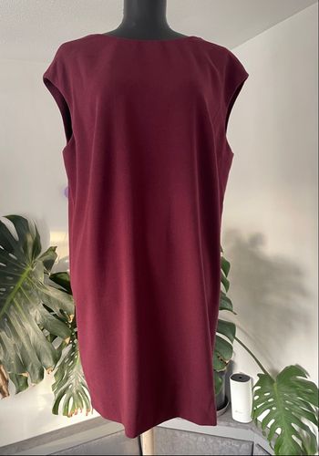 Robe droite bordeaux Bel Air modèle Leandro T2 – neuve avec étiquette