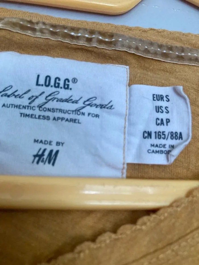 Haut manches longues fines moutarde – H&M – taille 36 / S - photo numéro 3