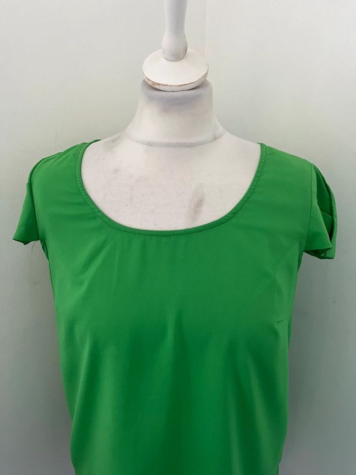 Blouse verte Zara S - photo numéro 3