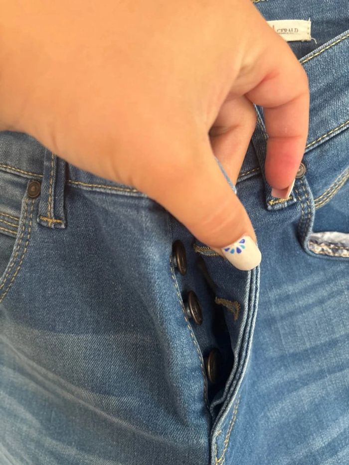 Jean slim bleu devred taille 38 - photo numéro 3
