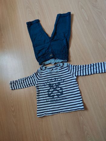 Jolie ensemble IKKS et grain de blé garçon 6 mois