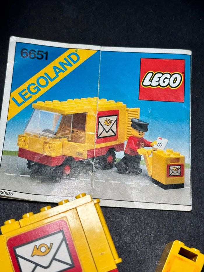 Lego vintage legoland set 6651 facteur poste - photo numéro 2