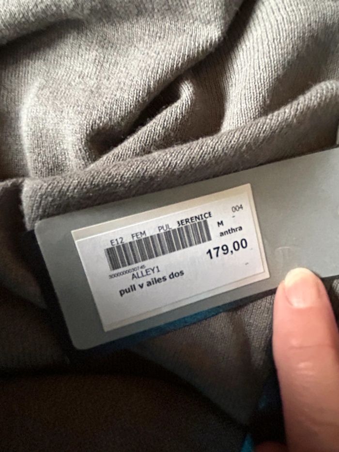 Pull gris ailes chaînes Berenice 38 neuf avec étiquette - photo numéro 10