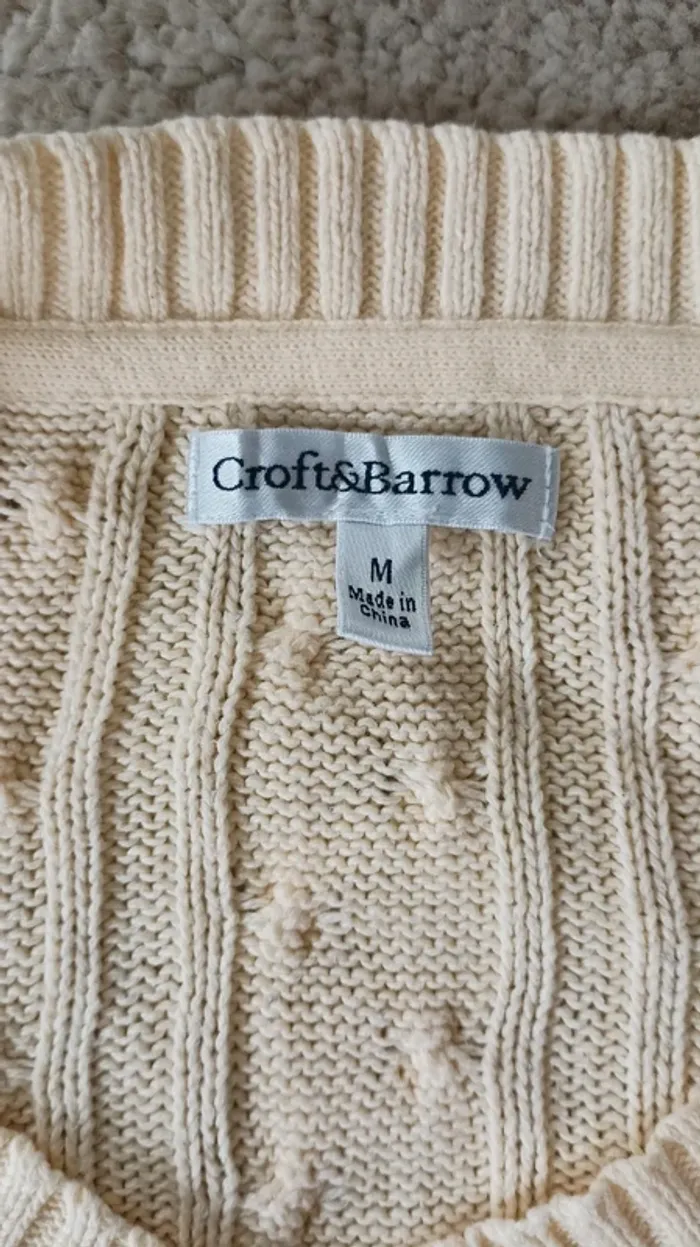 Pull torsadé Croft&barrow - Taille M - photo numéro 3