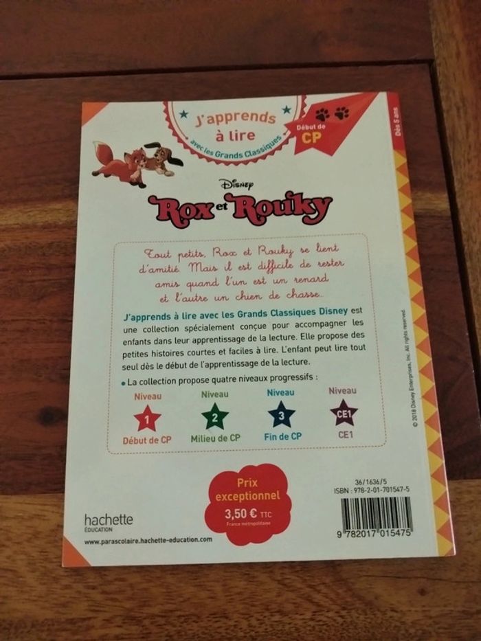 Livre j'apprends à lire début de cp Rox et Rouky Disney - photo numéro 2