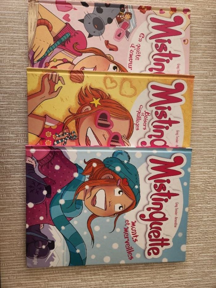 Lot de 3 albums BD de Mistinguette
