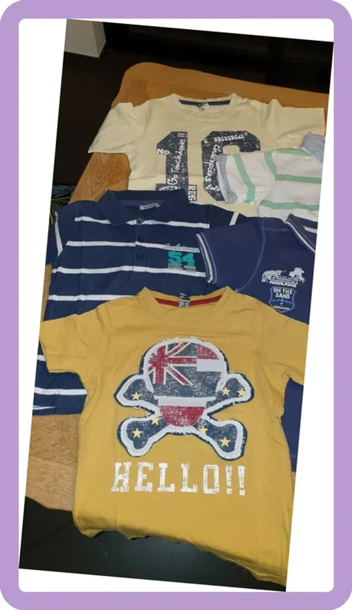 Lot de t-shirts Polos 6 ans - photo numéro 3