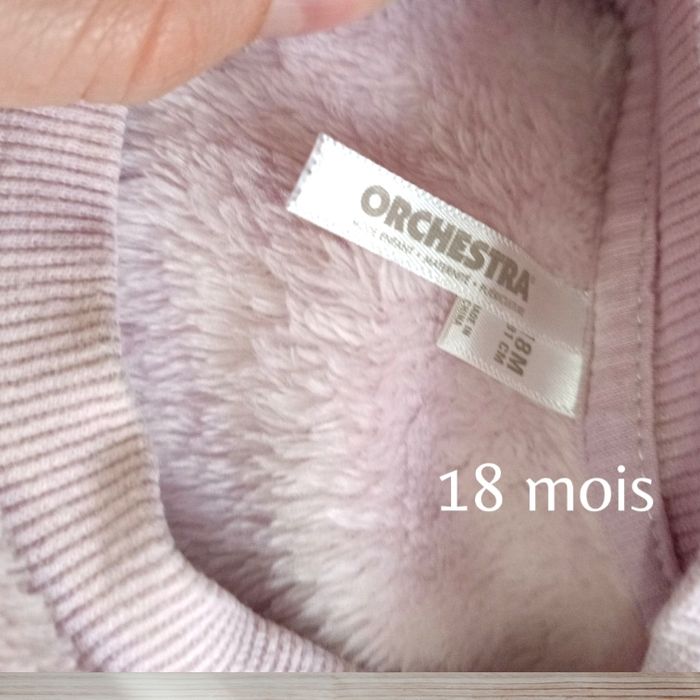 Sweat trop mignon molletonné Orchestra - photo numéro 3