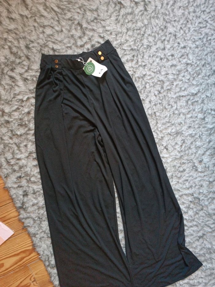 Pantalon noir chic et ample c&a neuf avec étiquette - photo numéro 2
