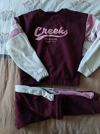Survêtement creeks bordeaux et paillettes