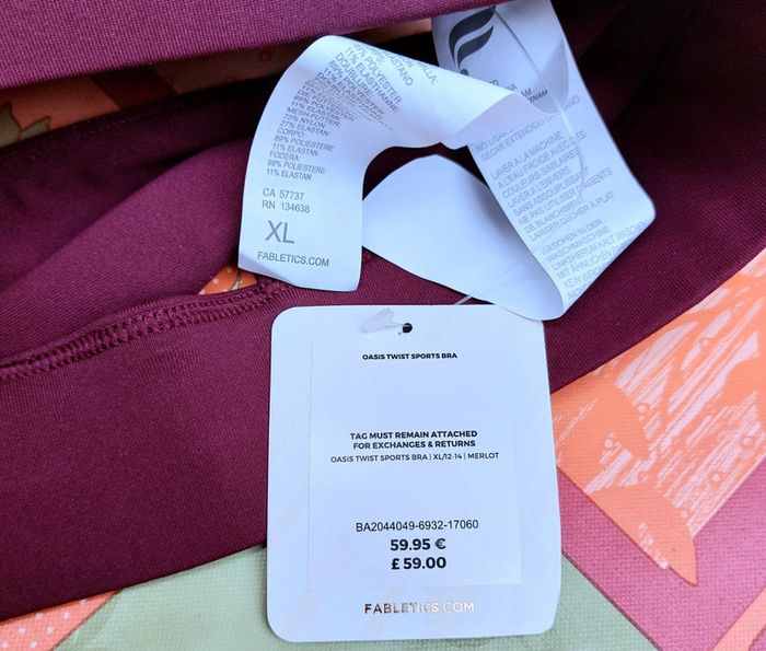 Magnifique brassière Fabletics neuve - photo numéro 3