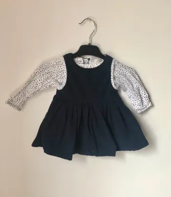 Robe velours manches longues