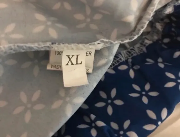 Short 🩳 femme taille haute à dentelle bleu et blanc taille XL - photo numéro 3