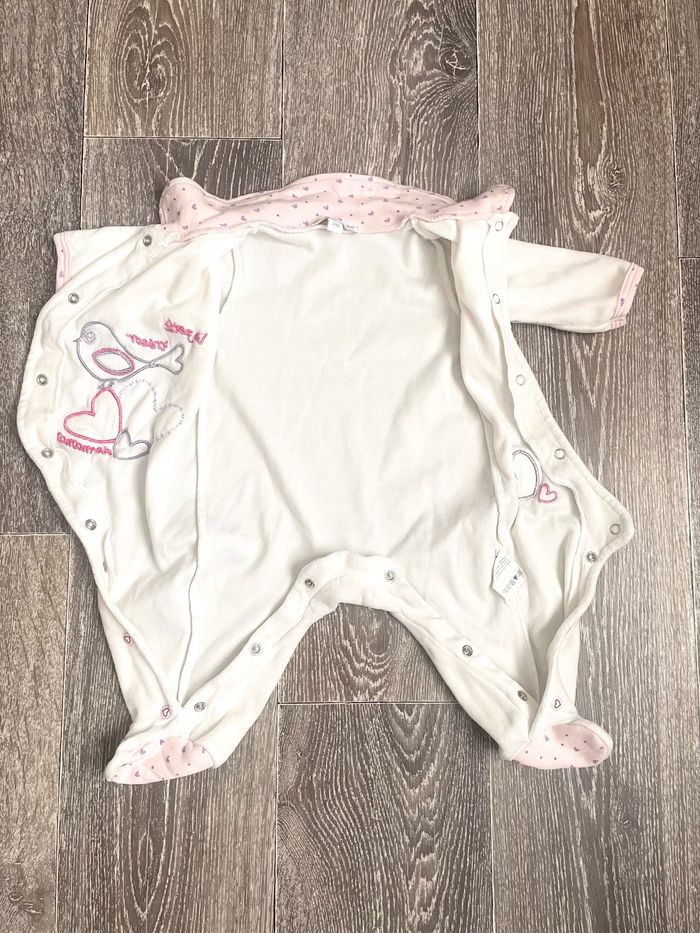 2 grenouillères en velours 3 mois - photo numéro 7