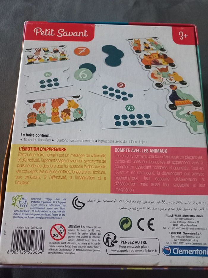 Compte avec les animaux petit savant clementoni - photo numéro 2