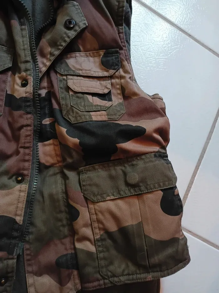 Veste sans manches garçon camouflage - photo numéro 5