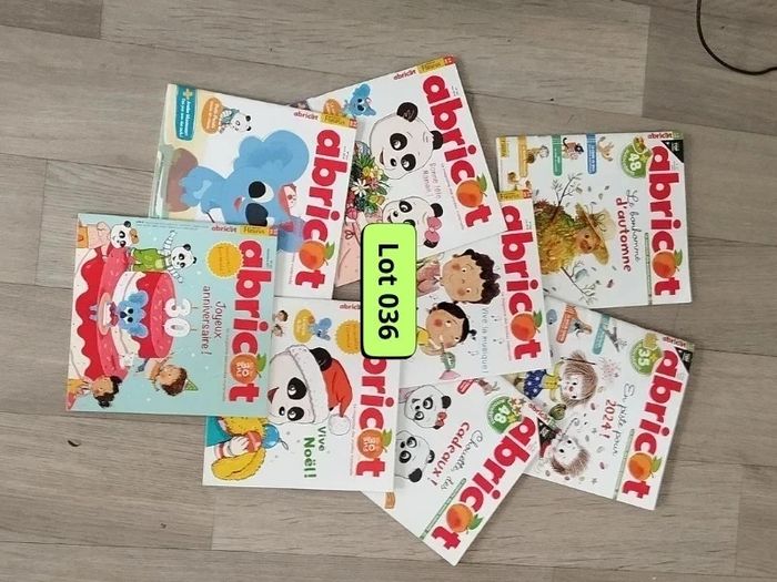 Lot de 8 livres enfants abricot année 2017-18-23-24 L036  7589234965