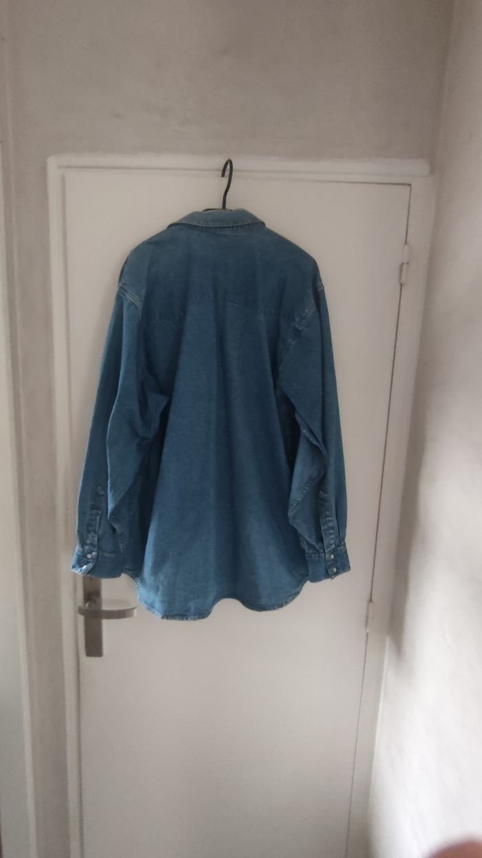 Chemise homme en jean taille L - photo numéro 4