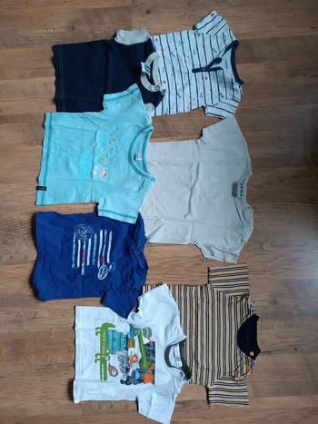 T-shirt manches courtes garçon 6 mois