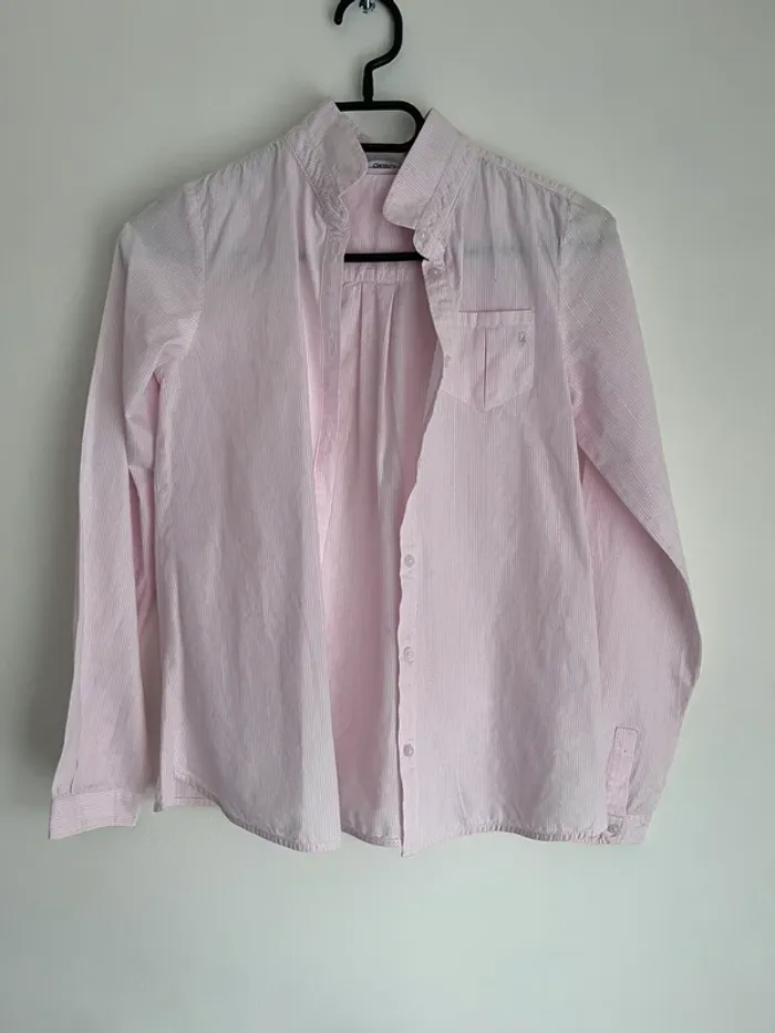 Chemise fille rose