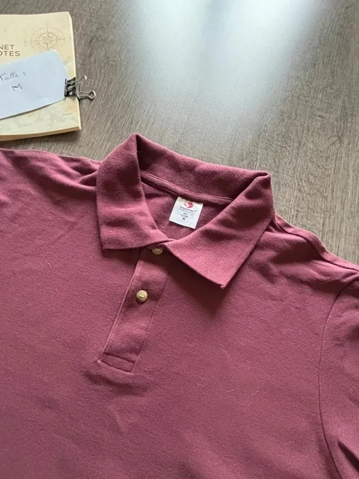 Polo t-shirt bordeaux homme M