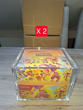 Lot de 2 acryliques pour display mini tin× 10 Pokémon aimantée épaisse 8mm