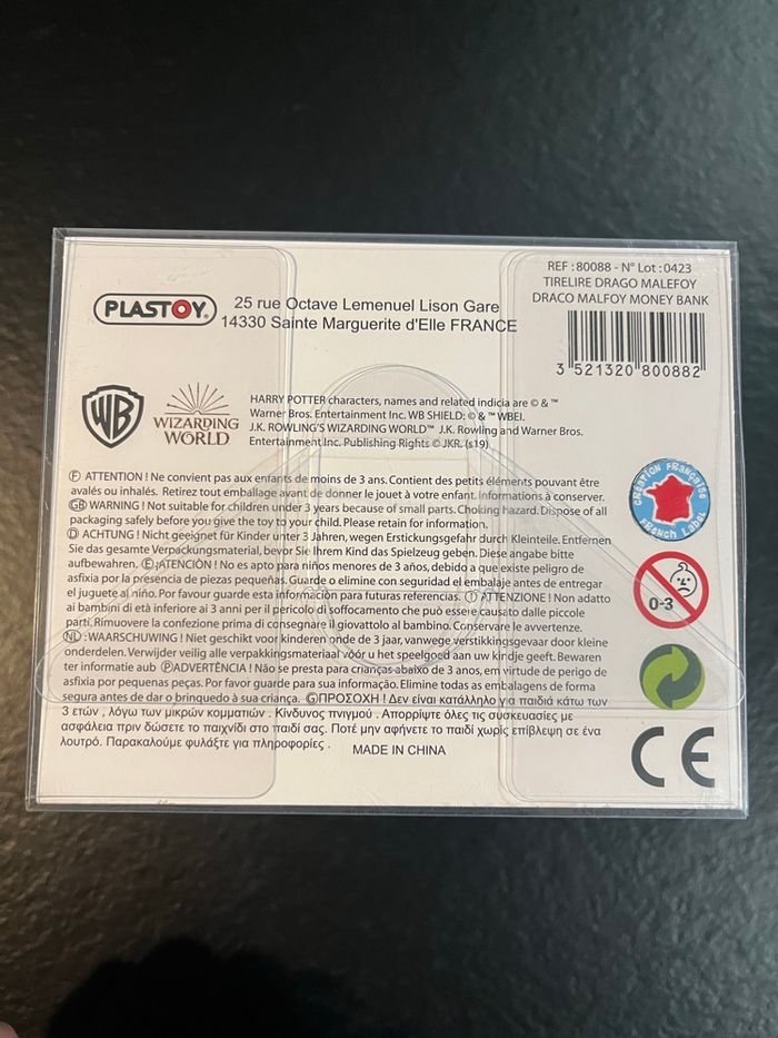 Tirelire Draco Malfoy – Harry Potter – 13 cm - photo numéro 4