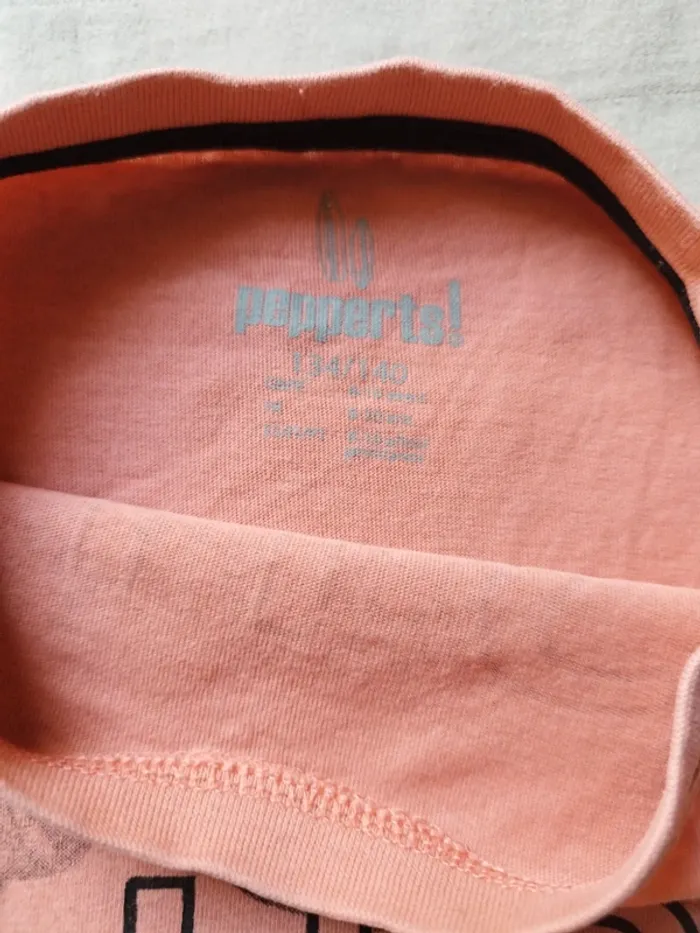 T-shirt corail 8/10 ans Peppers - photo numéro 2