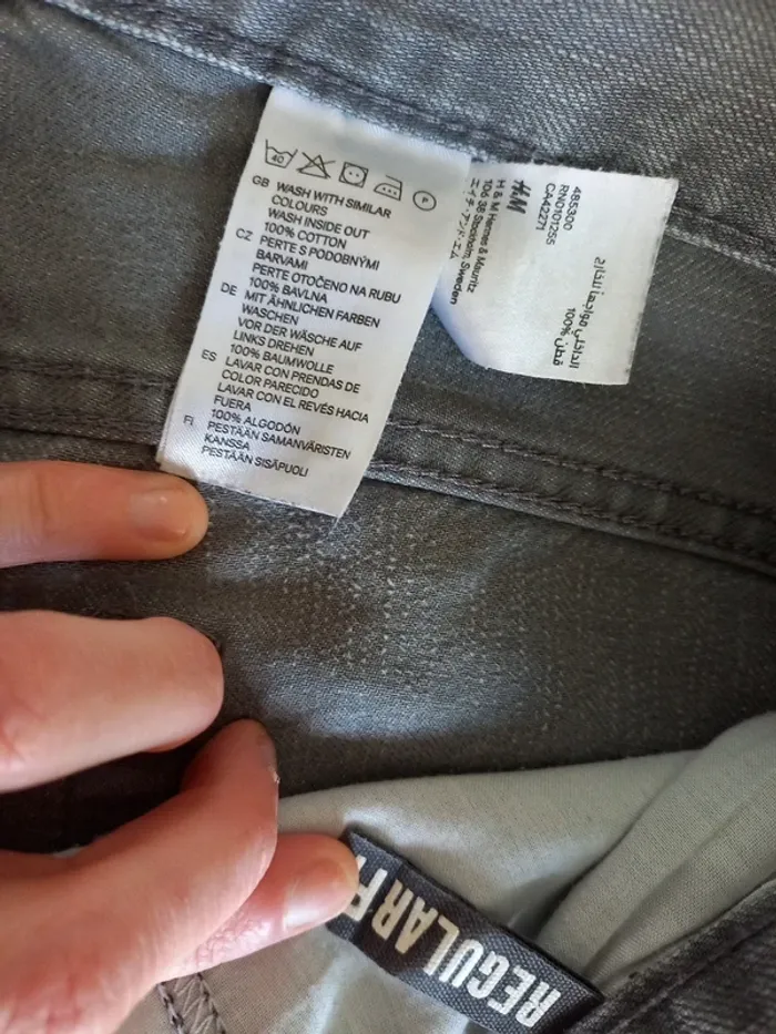 Jean's homme gris clair H&M T.40 - photo numéro 6