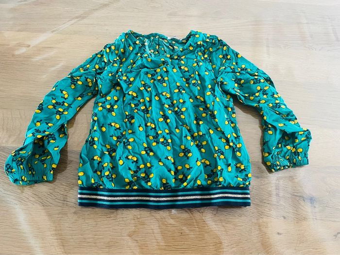 Blouse verte citron 6 ans gemo - photo numéro 3