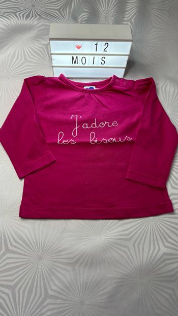 Tee-shirt manches longues 12 mois