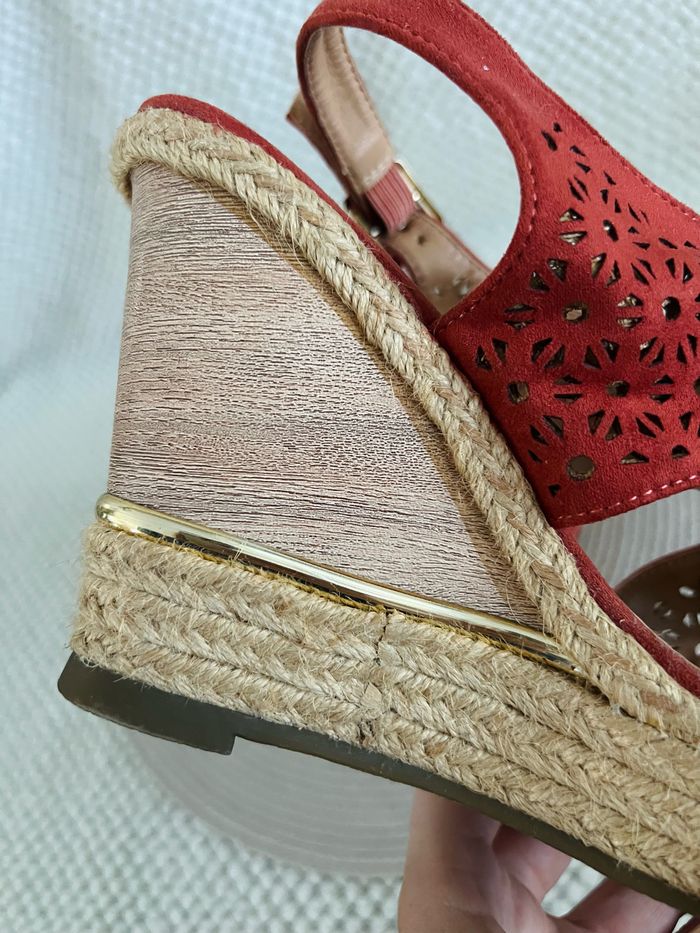 Chaussures compensées orange taille 39 Tamiko - photo numéro 7