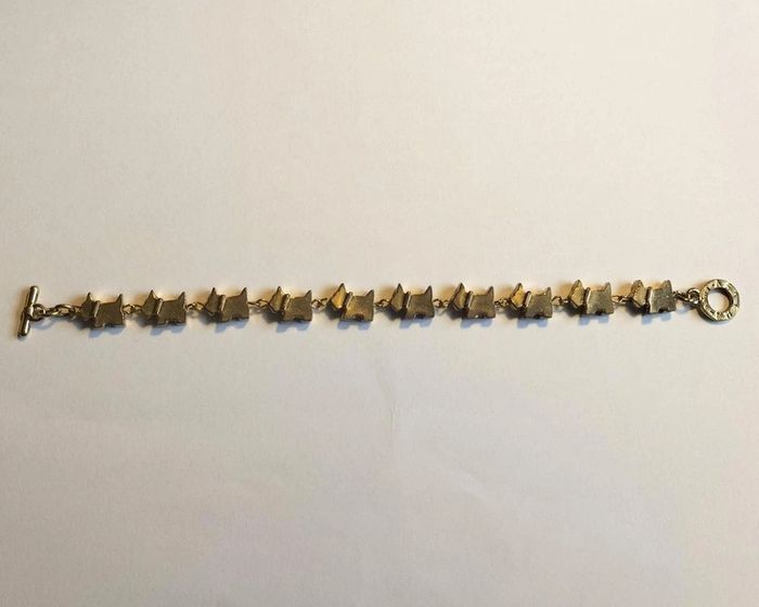 Bracelet fantaisie chiens dorés Agatha - photo numéro 4