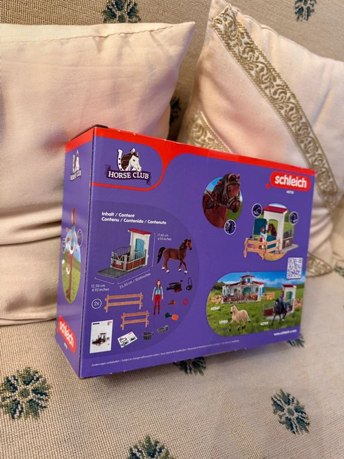 NEUF Coffret figurines Schleich Hannah et Cheyenne cheval cavalière 42710 horse club box chevaux - photo numéro 2