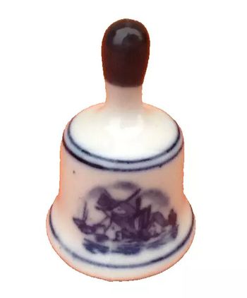 Petite cloche  Céramique (dans le style Delft)