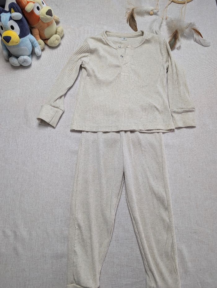 Ensemble pantalon + haut beige