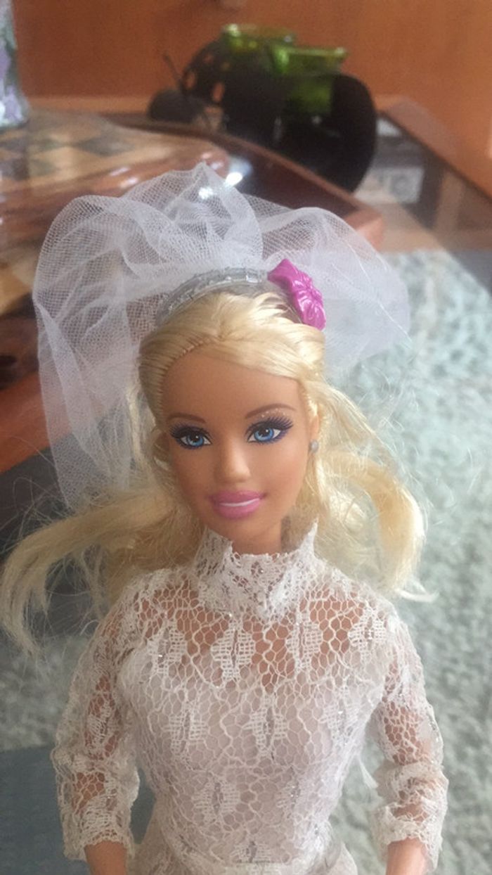 Barbue + robe de mariée - photo numéro 3