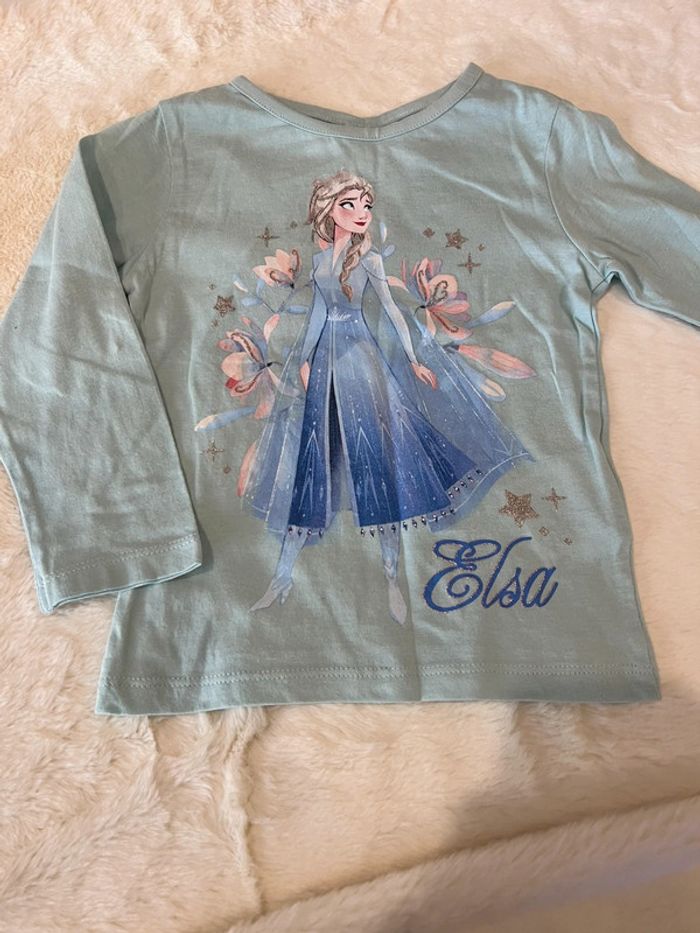 Tee shirt manche longue la reine des neiges