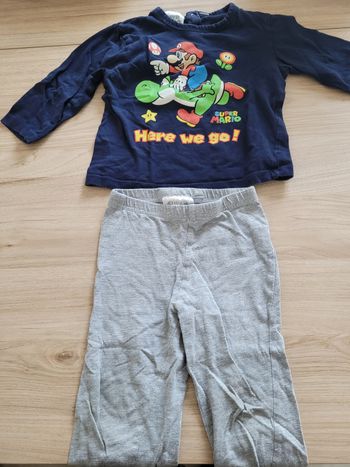 Pyjama 2 pièces léger super Mario Bros 18 mois 