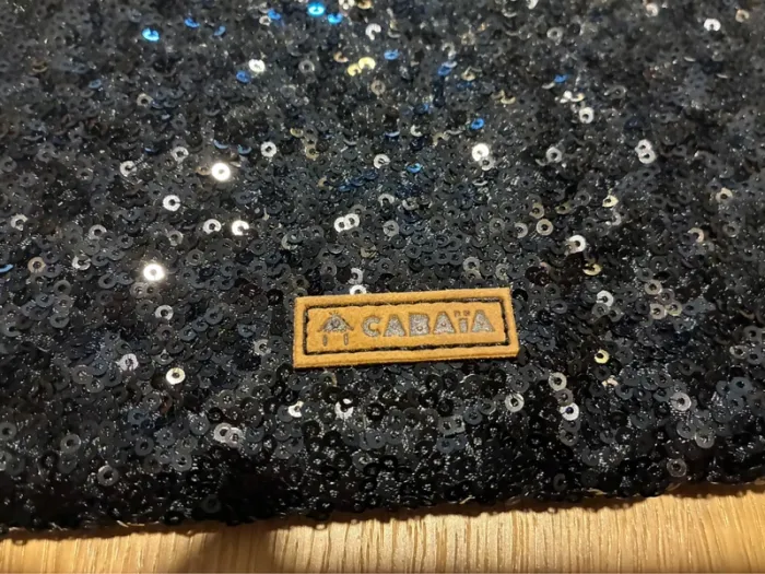 Pochette cabaia noire à sequins - photo numéro 2