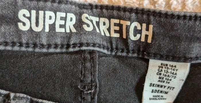 Pantalon fille jean gris 14 ans - photo numéro 3