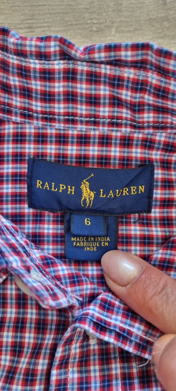 Chemise à carreaux Ralph Lauren 6 ans - photo numéro 6