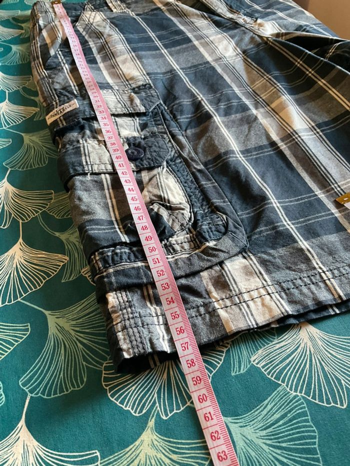 Short cargo bleu marine écossais à carreaux pour homme Lee taille W34 FR44 446 - photo numéro 7