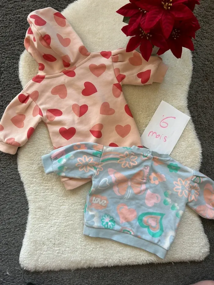 Lot 2 sweats ~ Gémo ~ 6 mois - photo numéro 4