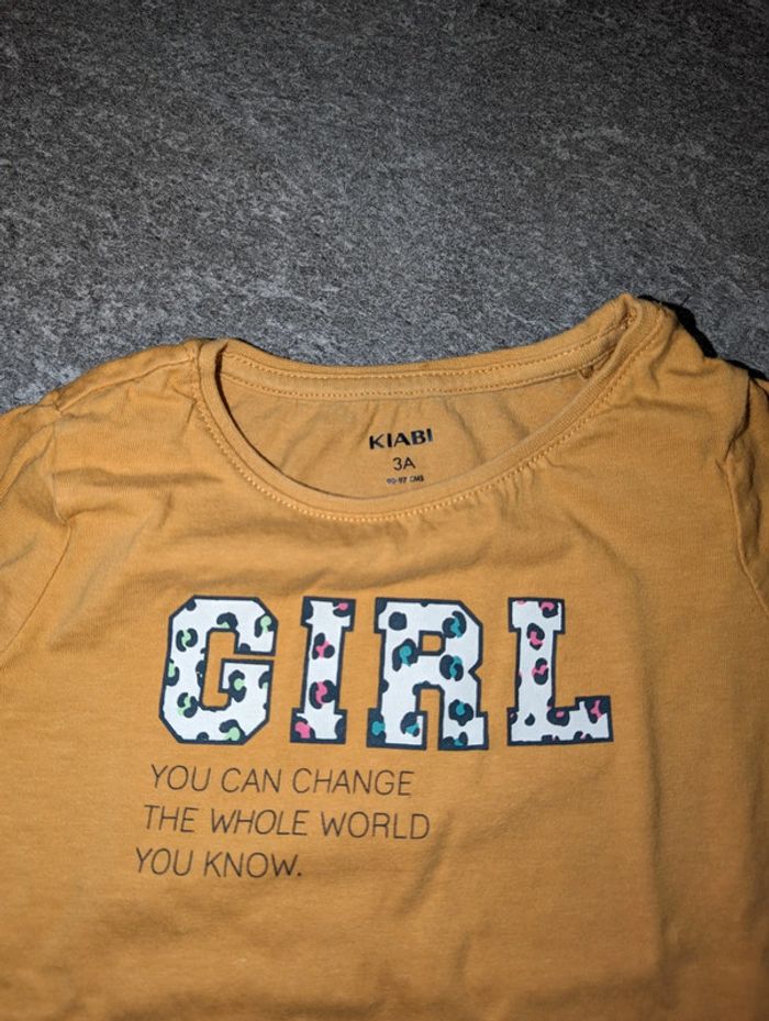 T-shirt à manches longues fille 3 ans - photo numéro 2