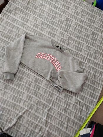 Sweat court oversize gris Shein taille 36 s