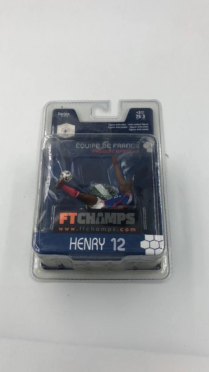 Figurine FT Champs Thierry Henry N•12 equipe de France Majorette neuf - photo numéro 2