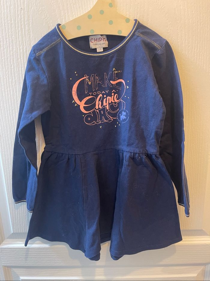 Robe Chipie 5/6 ans bon état bleu marine