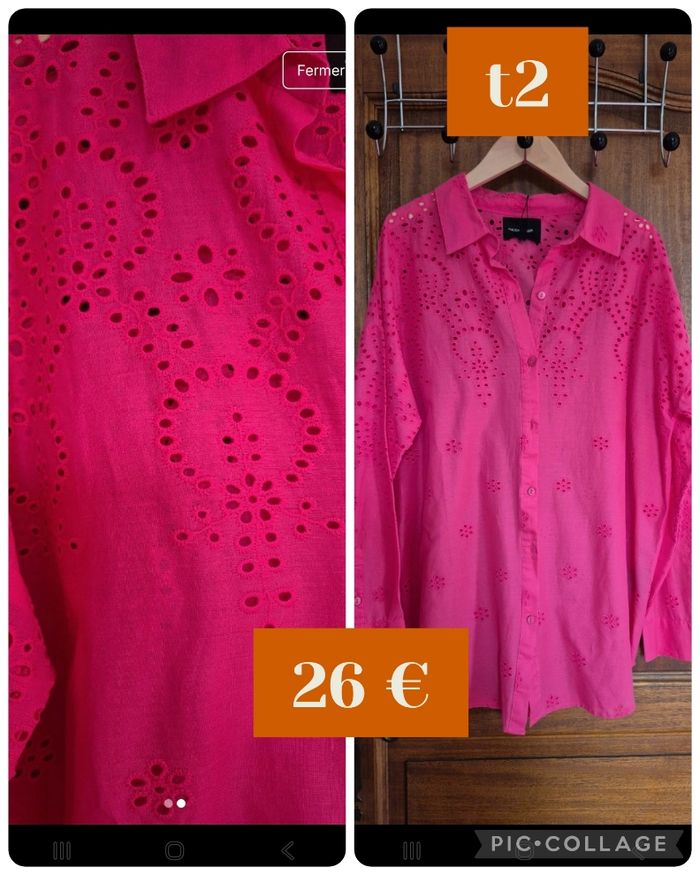 Chemise brodée